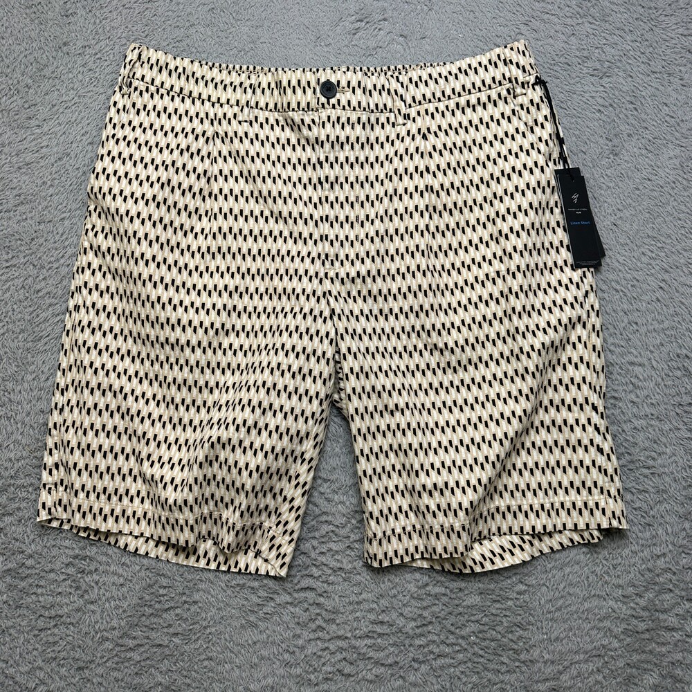 New Shaquille O'Neal 2XL Tall Linen Mens Big and Tall Chino Short